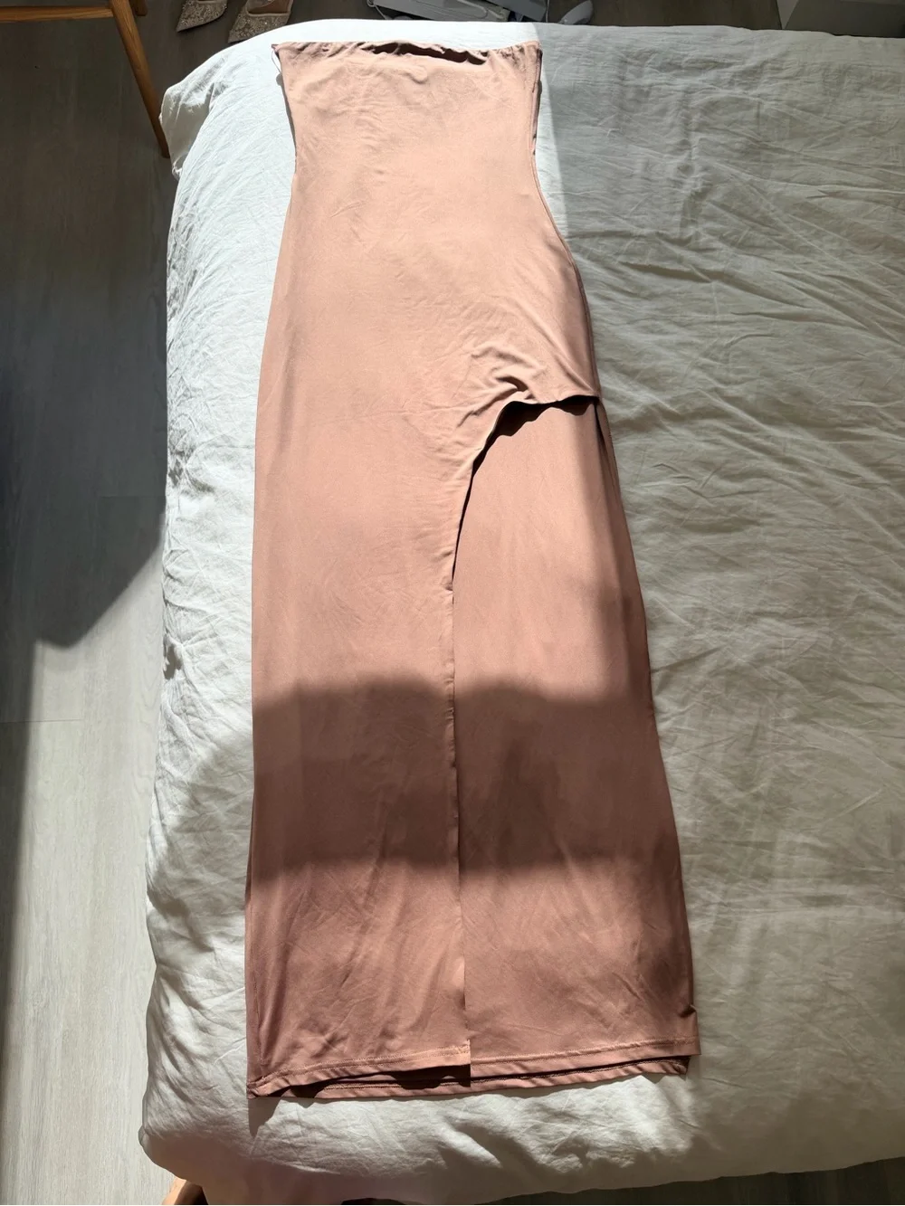 Superdown Pink Toni Slit Strapless Maxi Skirt